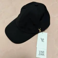 【新品タグ付き】VARZAR ブラック キャップ ゴールドロゴ 636