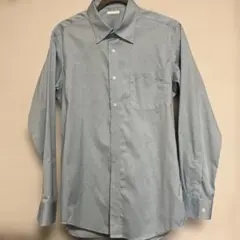 GU 水色 長袖シャツ 100%コットン