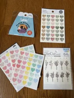 ダイソー　セリア　シールまとめ売り