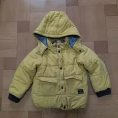 Samansa Mos2 Lagom イエローフード付きダウンコート Lサイズ