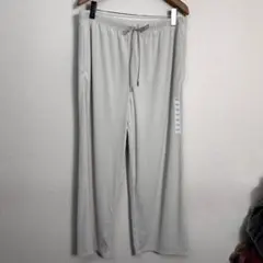 E174 【未使用タグ付き】GU リブプルオンパンツ　3XL 白