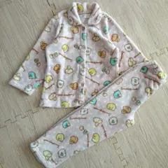 すみっコぐらし もふもふ パジャマ 130cm ピンク もこもこ フリース 秋冬