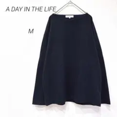 アデイインザライフ 春ニット　M 無地 ユナイテッドアローズ　綿 人気 0492