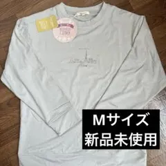 パリの風景ペイント 長袖Tシャツ M グレー