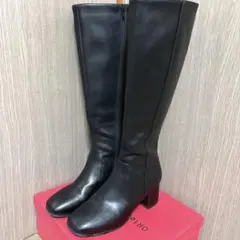 ☆美品☆ オリエンタルトラフィック スクエアトゥ ロングブーツ 黒 L