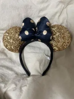 Disney Resort ミニー カチューシャ ゴールド スパンコールのサムネイル