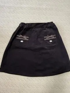 pom ponette 秋冬　茶色コーデュロイスカート（130）美品