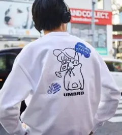 萌**様 【UMBRO×KAOYORINAKAMI】ダブルロゴ クルーネックスウ