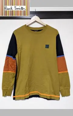 【PS Paul Smith】ロングスリーブTシャツ/長袖/カラーブロック/美品