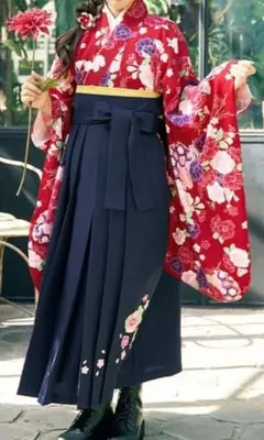 袴セット女の子150cm髪飾り付