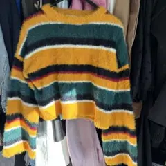 Bershka マルチカラーフワフワニット