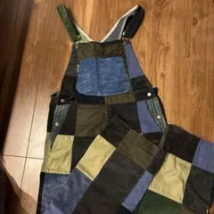 【中古品】IXCHEL / KCHL パッチワーク オーバーオール