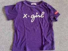 X-girl Tシャツ パープル ロゴプリントのサムネイル