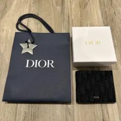 DIOR ブラック 二つ折り財布