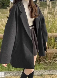 GRL ルーズテーラードコート［ze585