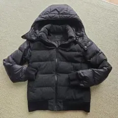 ユニクロフード付きダウンジャケット M 黒