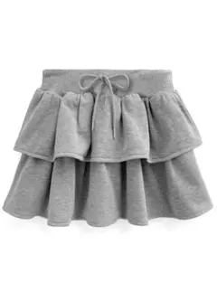 インパン裏地付きティアードスウェットミニスカート　pm596