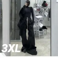 ワイド　カーゴパンツ　MijkoやRick好きな方　 韓国系　レディース　3XL