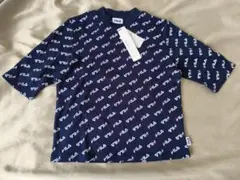 ☆FILA 総柄プチTシャツ ネイビー 新品　フリーサイズ
