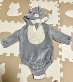 ベビー服 ロンパース カバーオール 長袖 クリスマスコスプレ うさぎ もこ 80