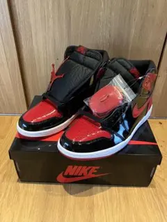 【新品】NIKE AIR JORDAN 1 パテントブレッド27.5cm