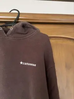 CONVERSE ブラウン フード付きパーカー