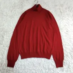 22554✨グランサッソ ウール タートルネックニット セーター レッドのサムネイル