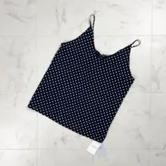 新品 SLOBE IENA ドット柄キャミブラウス ブラック サイズF*JD86