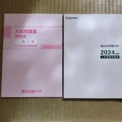 入試問題集 2025 (2024年度) 愛知淑徳大学&椙山女学園大学