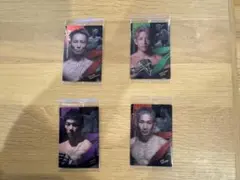 RIZINウエハース選手サイン入りトレーディングカード4枚セット