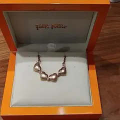 Folli Follie　ハートネックレス　ピンクゴールド
