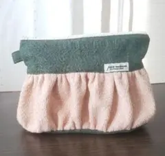 リネンウール×ウールの冬のポーチ*ハンドメイド