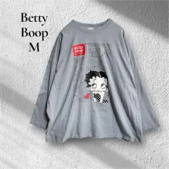【Betty Boop】【M】ベティちゃん　ロンT シャツ　カジュアル　可愛いのサムネイル