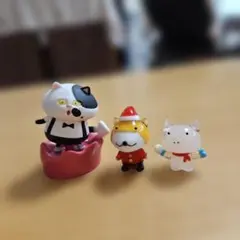 ジャッジくん とクリスマスガラス置物2点