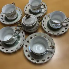 siroyama china カップ&ソーサー アンティーク レトロ SIROYAMA CHINA カップ&ソーサー ペア 昭和 レトロ 豪華 金彩 - メルカリ