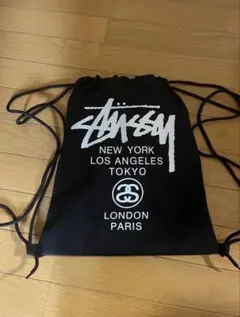 早い者勝ち　Stussy ナップサック ブラックのサムネイル