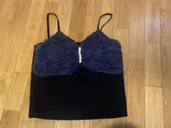 tricot comme des garcons キャミソール ネイビー M