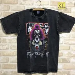 KISS キッス　ストーンウォッシュ　Tシャツ　XLサイズ　ロックバンド