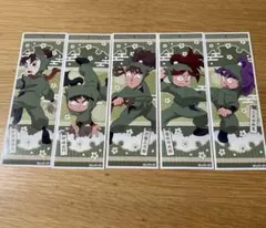 忍たま乱太郎　ロングステッカー　孫兵　左門　三之助　作兵衛　数馬