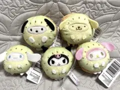 サンリオ キャラクターズ　フルーツきぐるみマスコット キウイ　全5個コンプリート