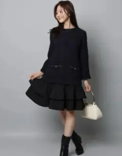 Apuweiser-riche ツイードクラシカルワンピース