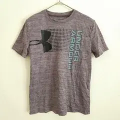 アンダーアーマー Tシャツ クルーネック 半袖 杢調 YMD 紫 ランニング