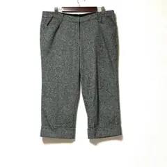 3111 クロップドパンツ ツイード 大きいサイズ 92-109 4L 회색