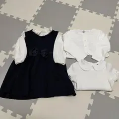 組曲など ネイビーキッズ用フォーマルセット 90〜100cm