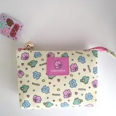 【チェゴシム】ミニWポーチ　韓国　イエロー