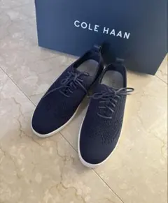 美品 COLE HAAN コールハーン ニットスニーカー ネイビー