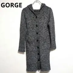 ゴージ【美品】ロングカーディガン　長袖　フード　カジュアル【Mサイズ】のサムネイル