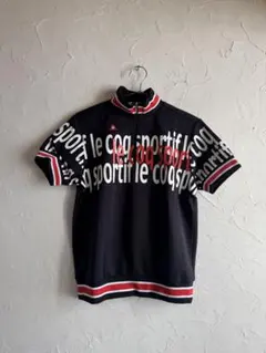 ス*レ様 美品　le coq sportif ゴルフシャツ Mサイズ 黒　半袖