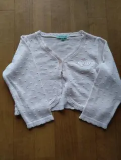 TOCCA　ベビーピンク ドット柄 カーディガン 90cm