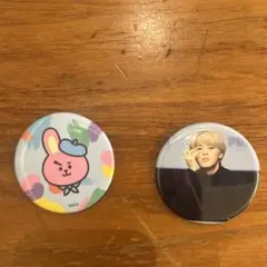 BTS ジミン・クッキー（グク）　缶バッチ